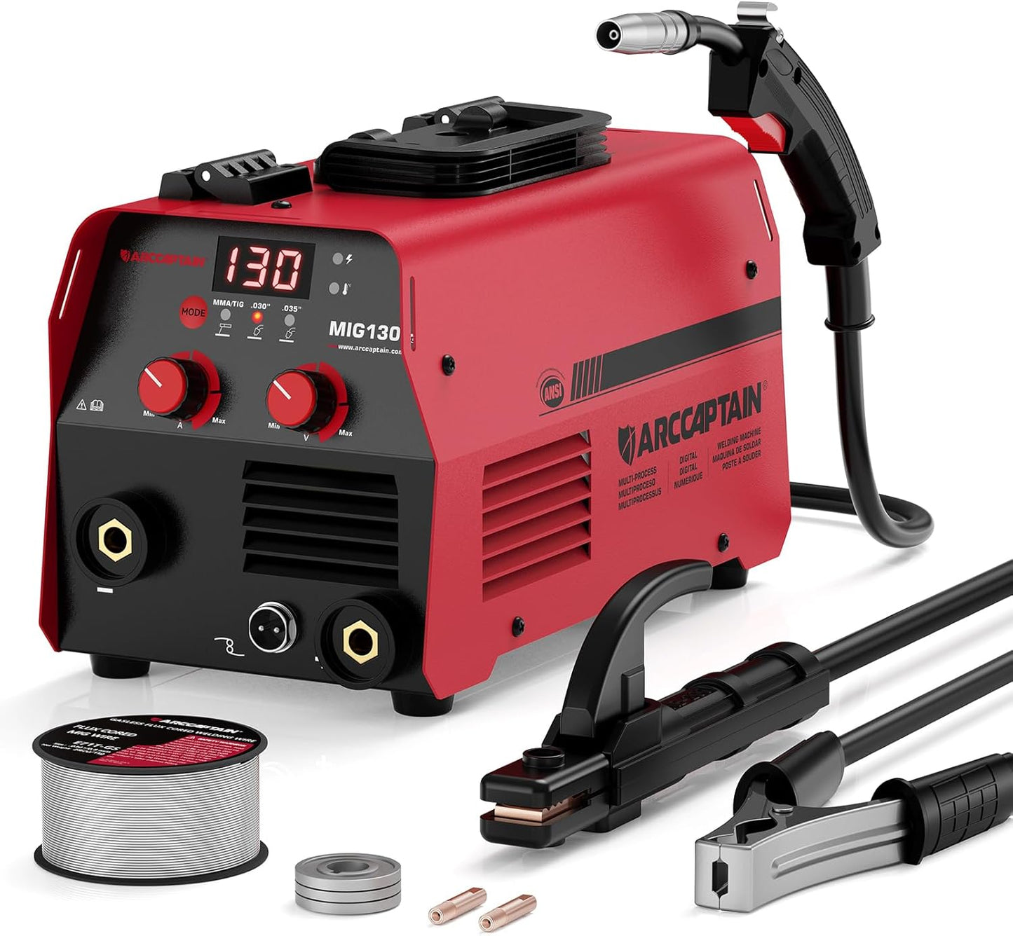 130A MIG Welder - 3-in-1 Portable Welding Machine for All Needs