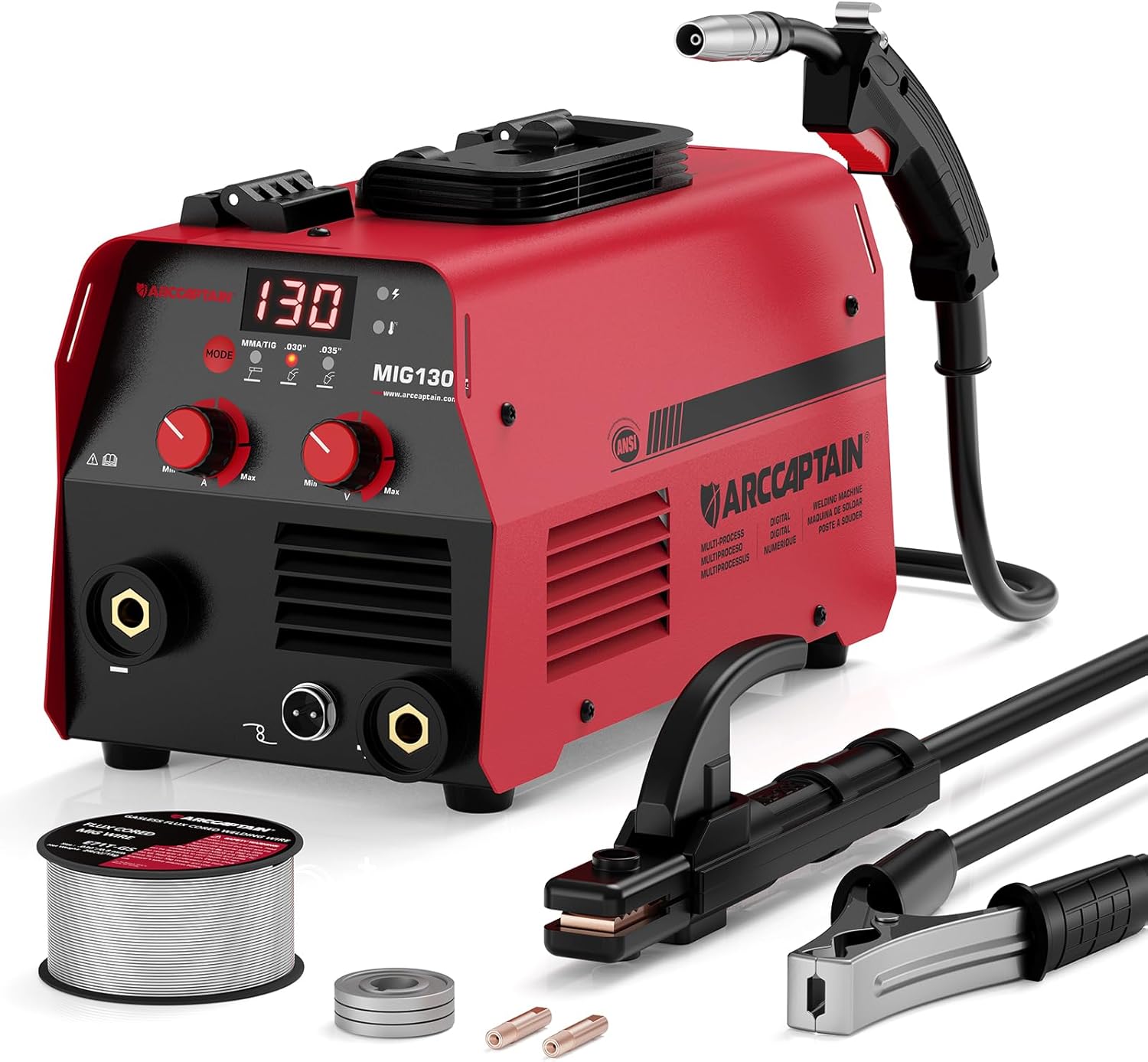 130A MIG Welder - 3-in-1 Portable Welding Machine for All Needs