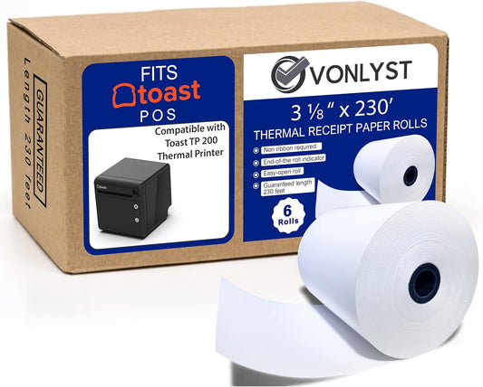 Vonlyst Thermal Paper Rolls: Sharp Point of Sale Printing