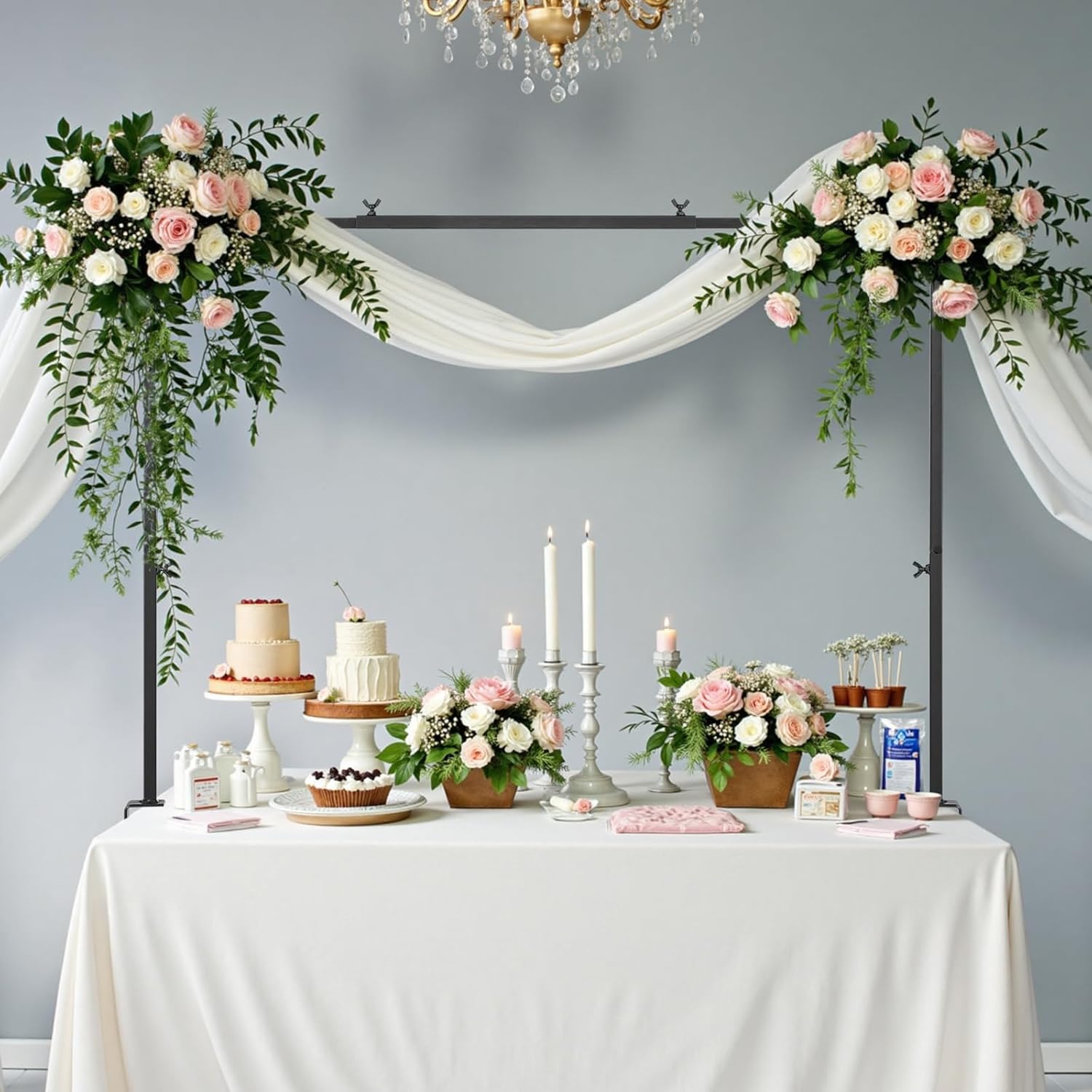 VEVOR Over The Table Rod Stand for Balloon Arch Decorations