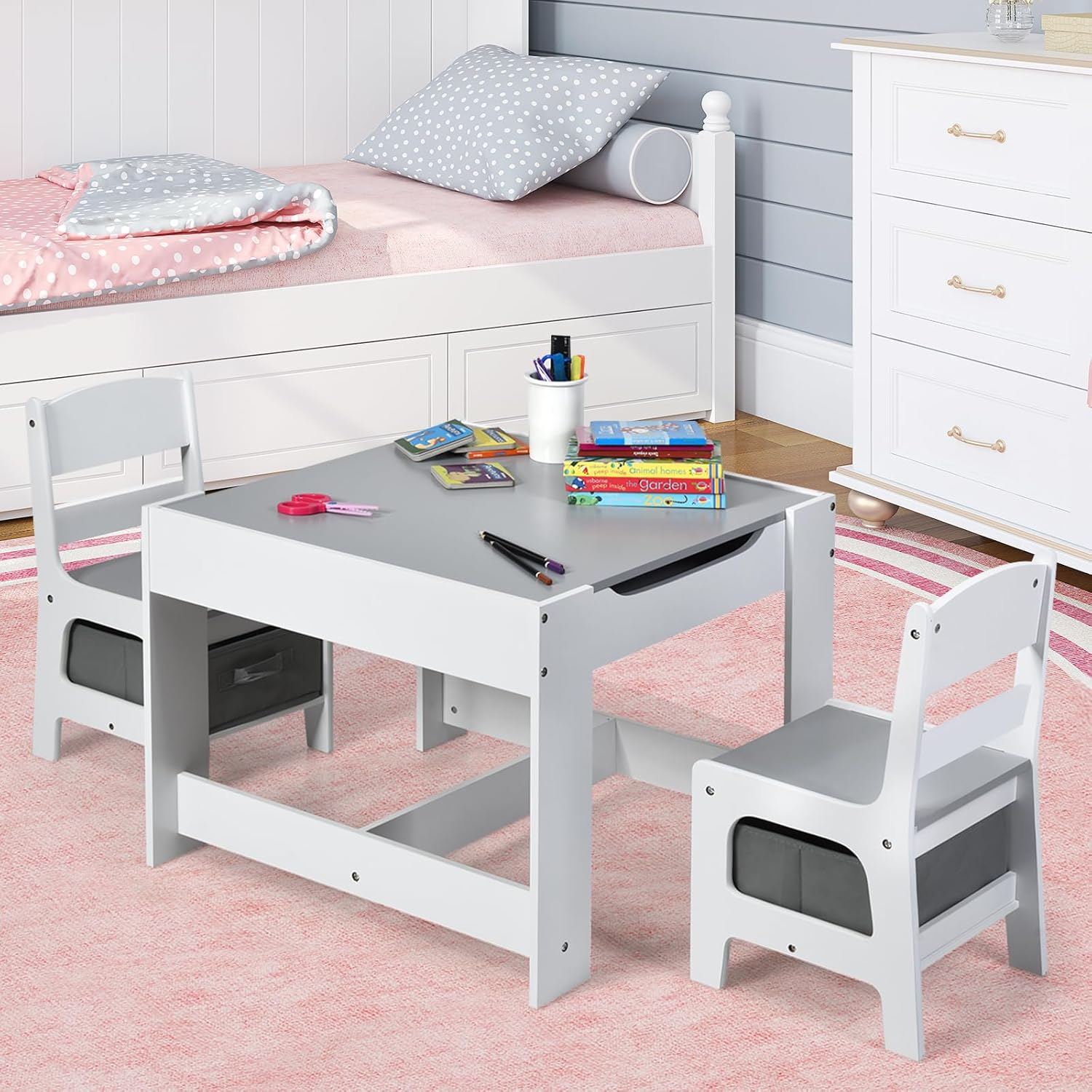 Costzon Kids Table and Chair Set for Arts, Crafts, and Play