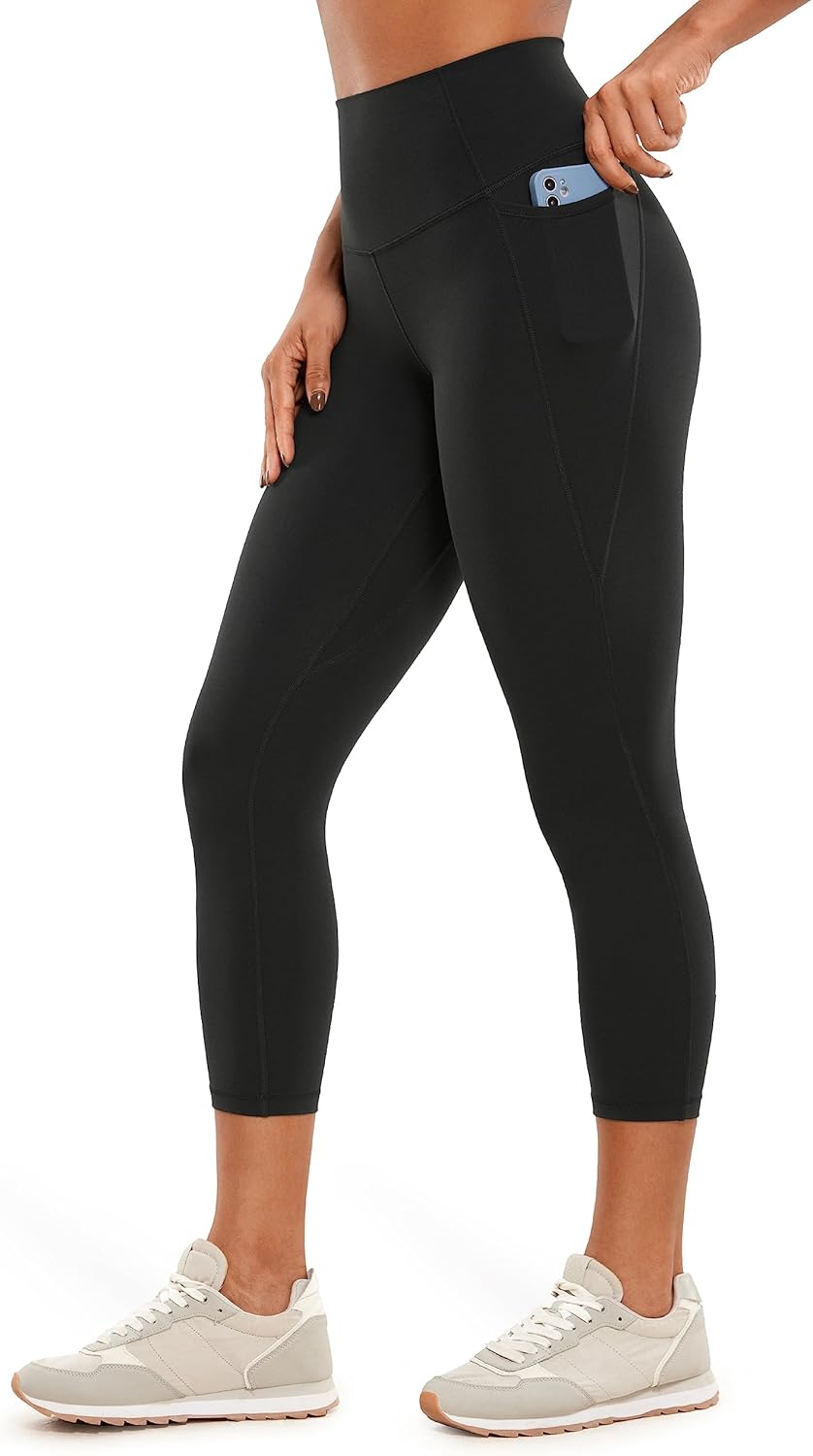 CRZ YOGA Butterluxe High-Waist Capri Leggings - Buttery Soft & Pocketed!