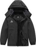 Kids Waterproof Ski Jacket Warm Winter Coat - Cozy Fleece Lined little