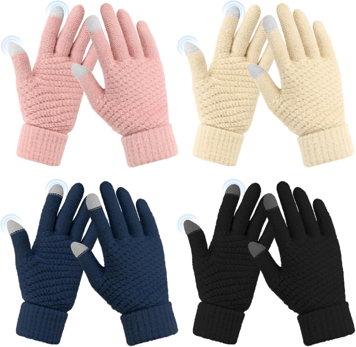 Omisy Touchscreen Winter Gloves - Cozy & Stylish