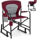 Goplus Outdoor Rocker Camping Chair - Portable Folding Rocking Seat