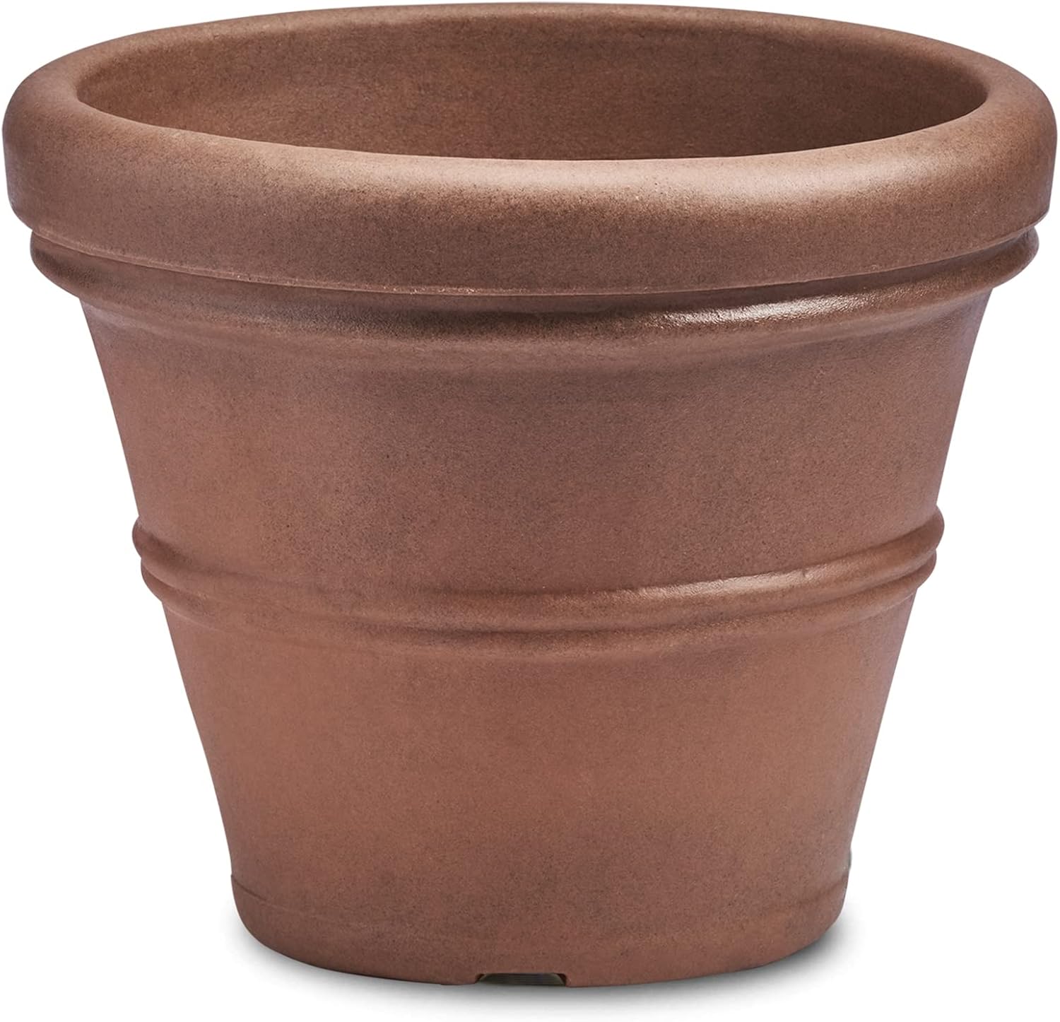 Crescent Garden Brunello Classic Rolled Rim Planter Pot for All