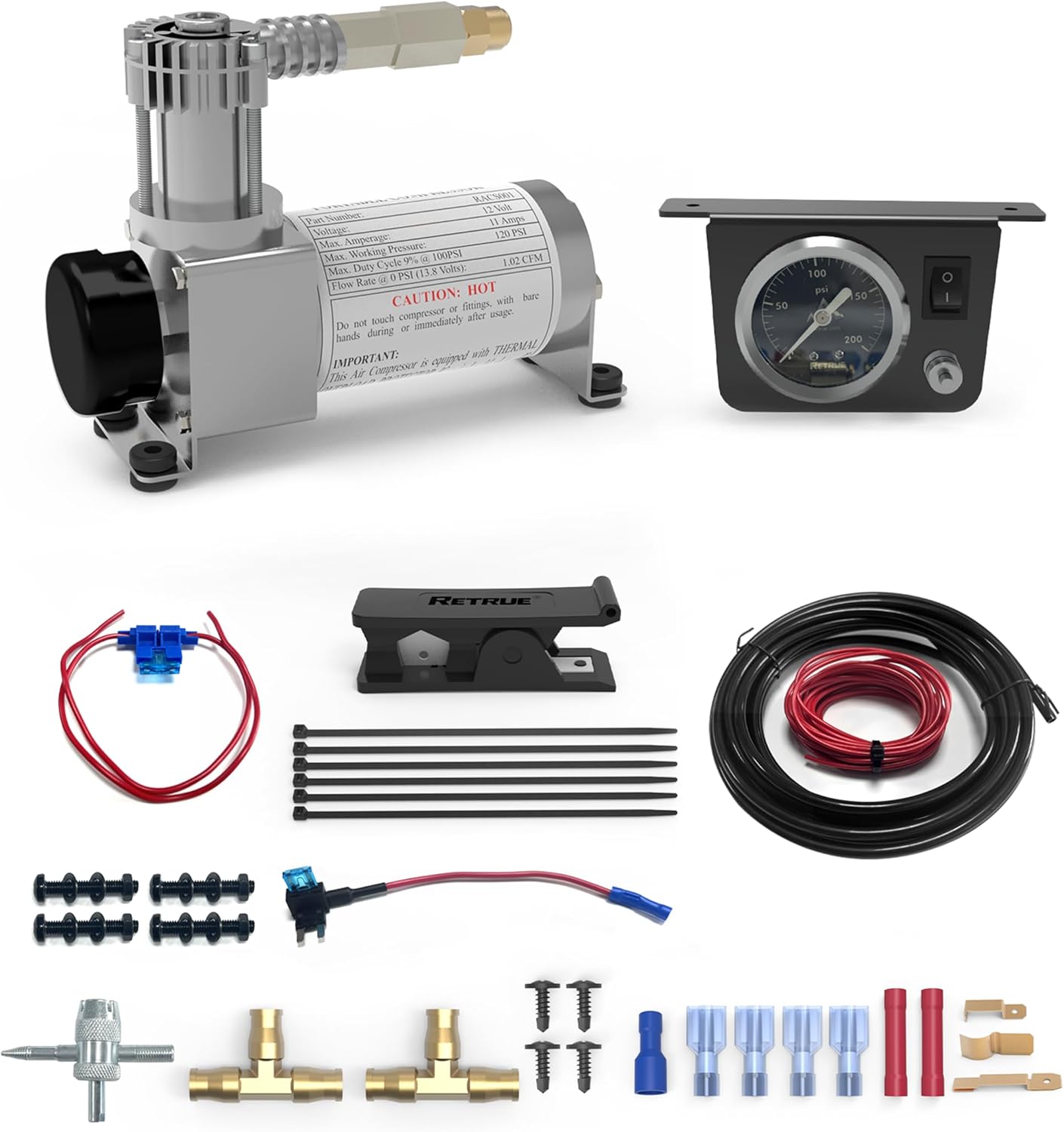 RETRUE Onboard Air Compressor System for Truck Airbag Suspension