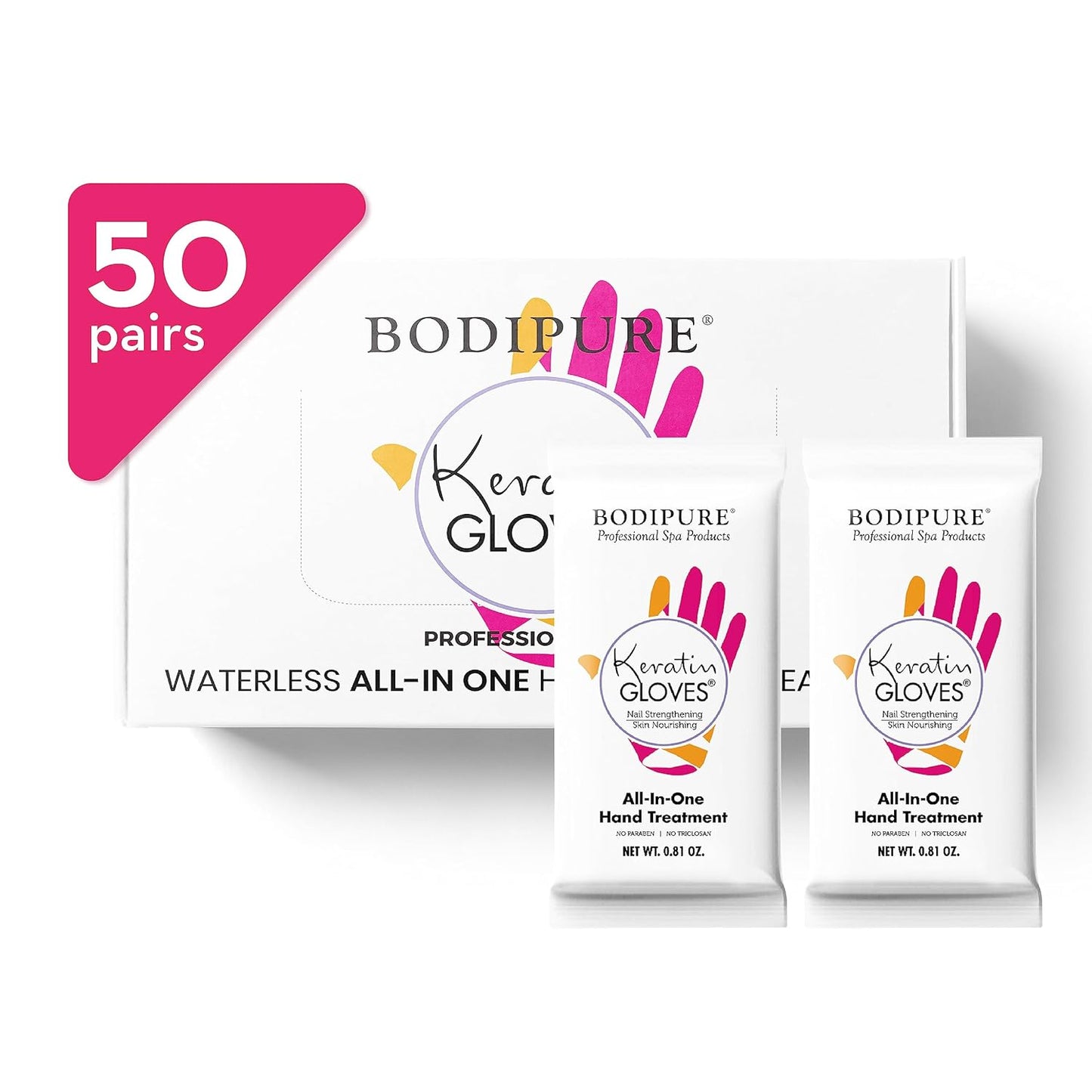 Bodipure All-In-1 Moisturizing Hand Mask for Dry Cracked Hands