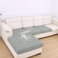 Waterproof Couch Cushion Covers Light Grey - 1 Chaise + 2 Seater Fit