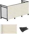 3ft x 50ft Deck Balcony Privacy Screen Fence Mesh - Patio & Balcony