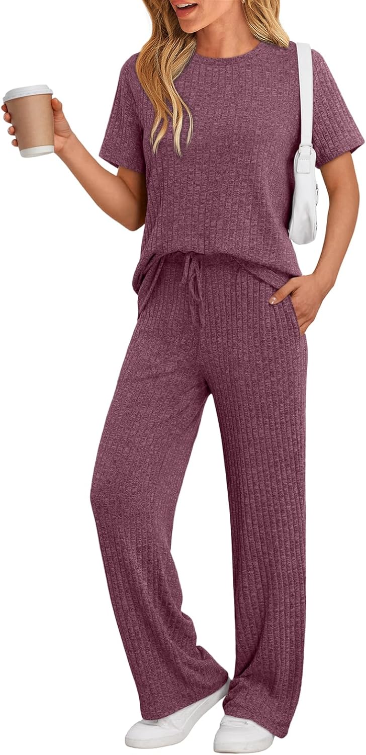 LILLUSORY 2 Piece Lounge Sets for Women Summer Vacation Style