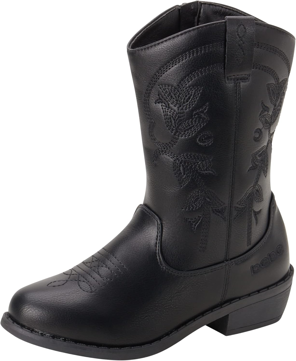 Classic Western Cowgirl Boots for Girls - Stylish Mid Calf Design