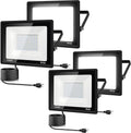 4Pack LED Flood Light Outdoor 150W 15500lm - Bright Daylight
