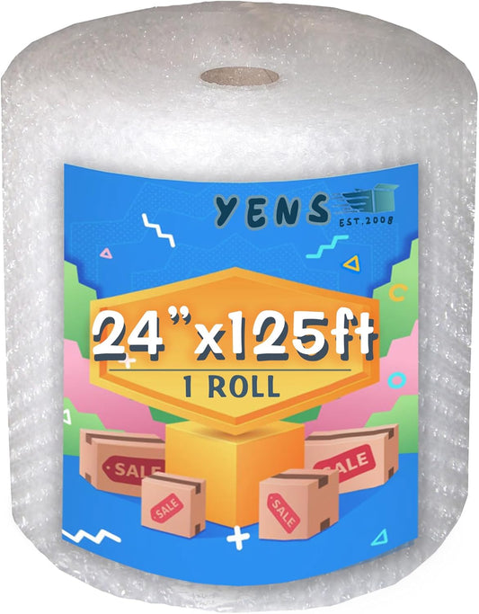 Yens Bubble Cushioning Roll 125 ft Large Perforated 24 in Width