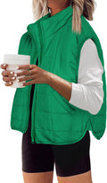 Zeagoo Womens Puffer Vest Sleeveless Zip Up Outerwear - Lightweight be