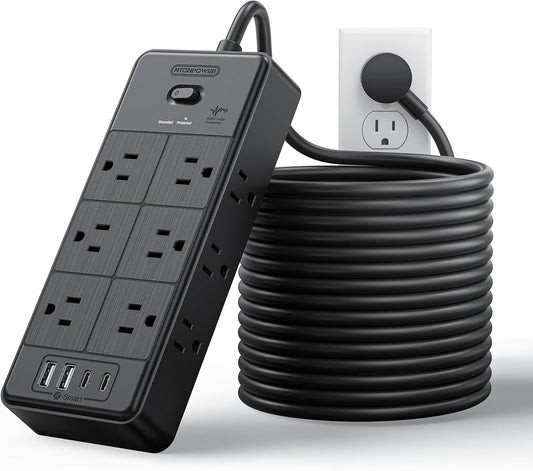 NTONPOWER 4000J Surge Protector Power Strip with Long Cord
