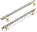 10 Pack 10 in Cabinet Pulls knurled Brushed Satin Nickel and Gold