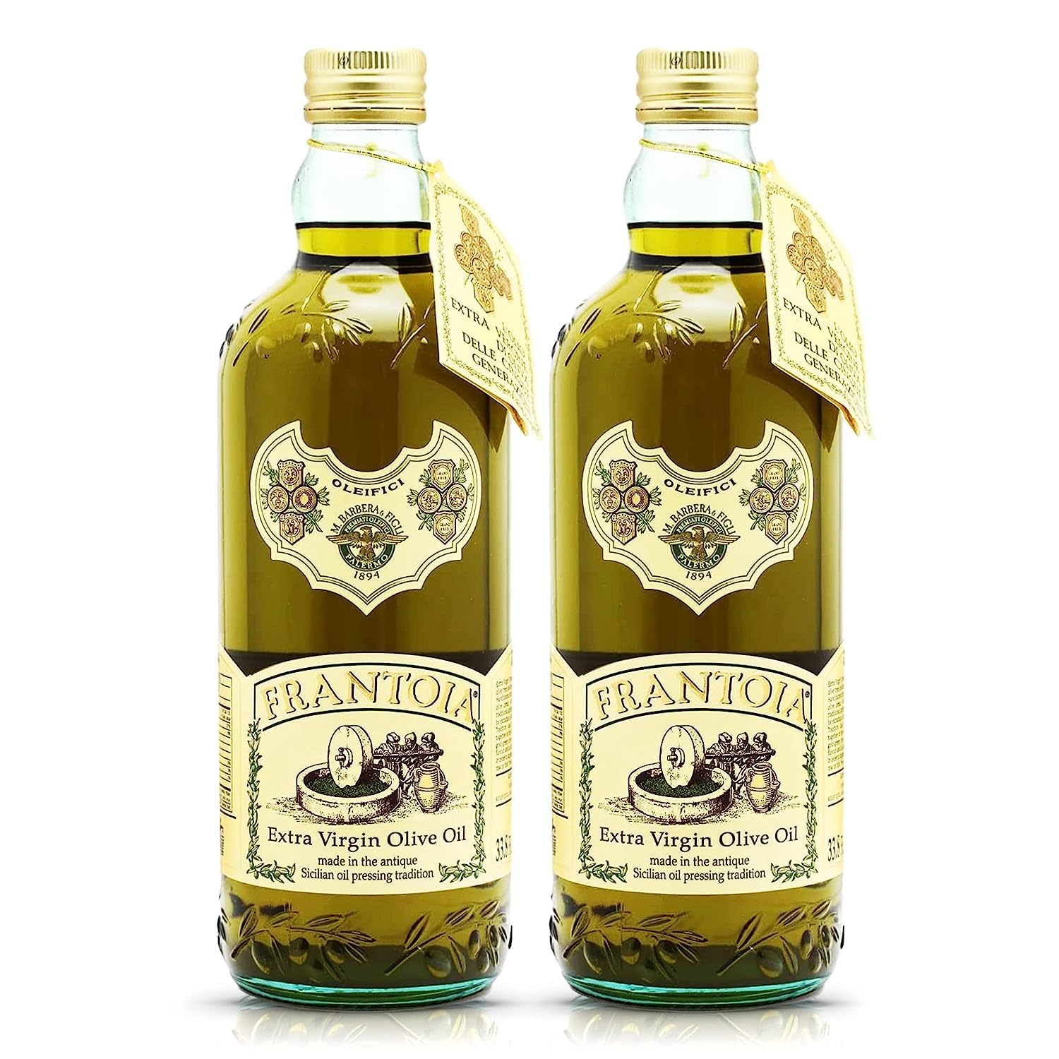 Barbera Frantoia Sicilian Extra Virgin Olive Oil - 33.8-Ounce Pack
