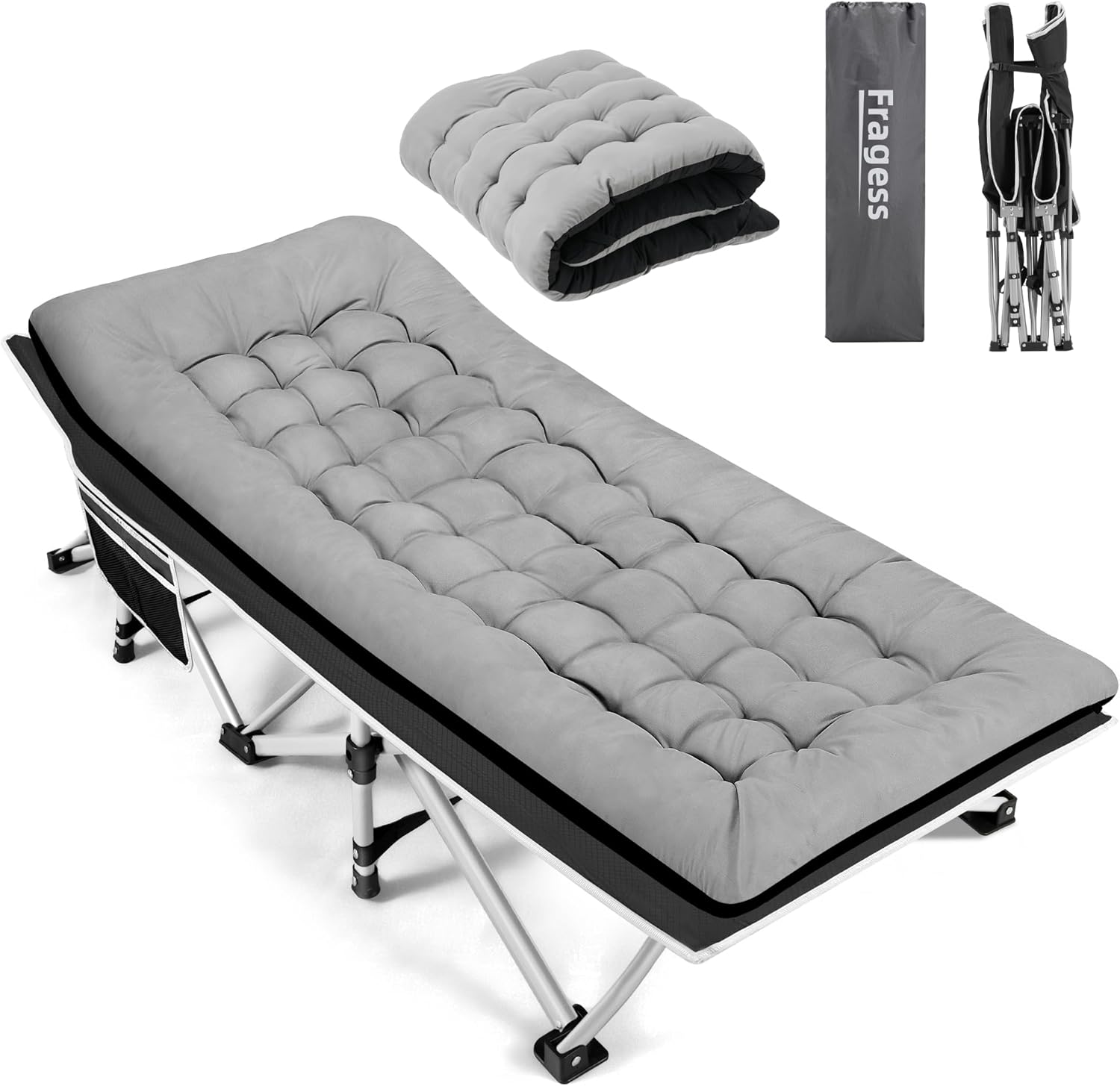 Ultra-Comfort Portable Camping Cot - Max Load 600LBS