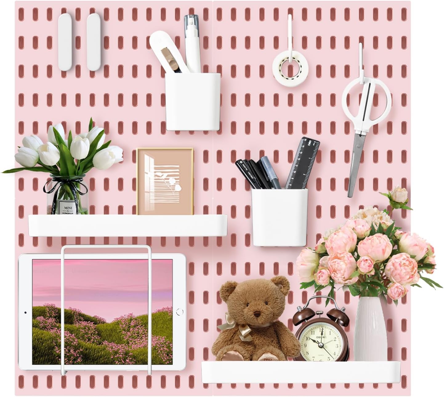 VUSIGN Pegboard Combination Wall Organizer Kit for Home Use