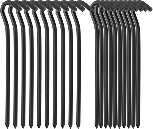 20Pcs Heavy Duty Metal Tent Pegs - Durable Anchors for Camping & Picnic