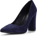 IN4 Chunky-HI 4in Pointed Toe Pumps - Dress & Office Heels
