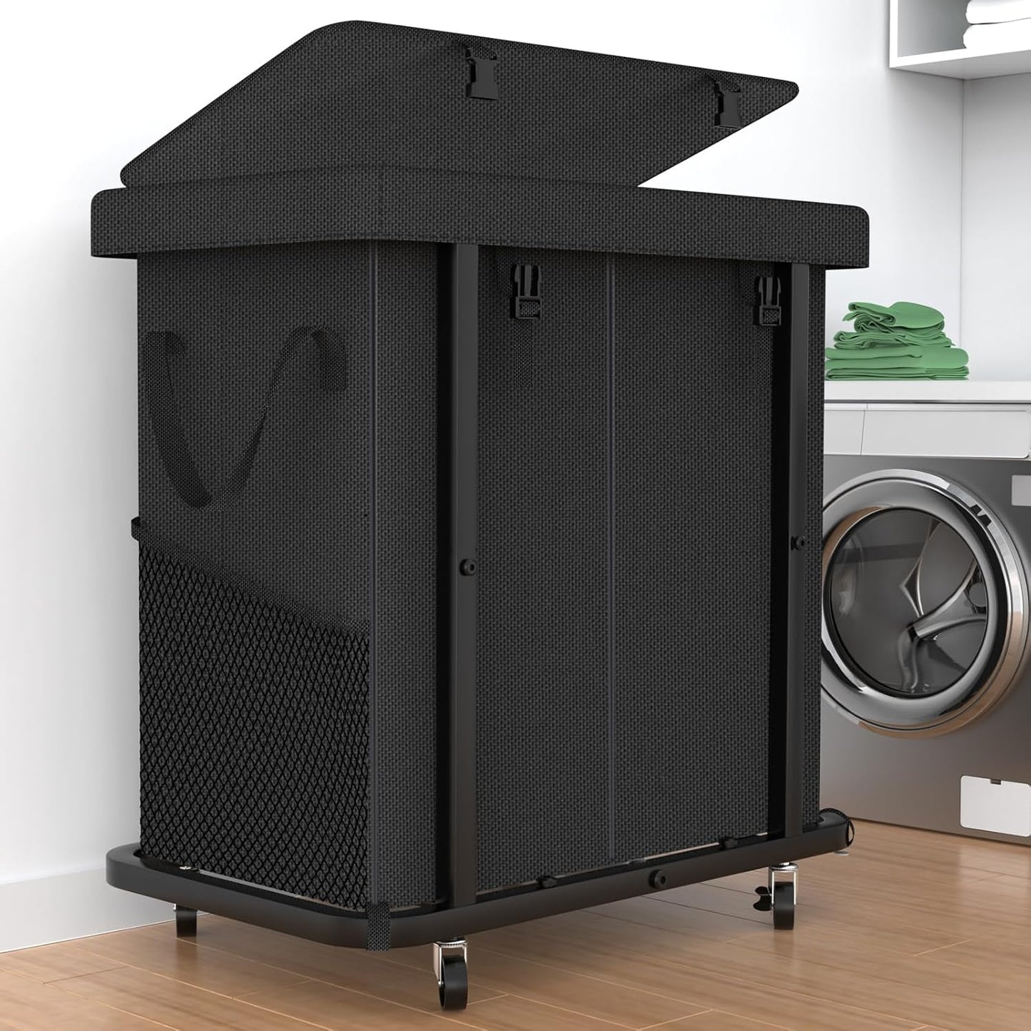 High Grade 50 Gal Rolling Laundry Basket with Wheels for Home