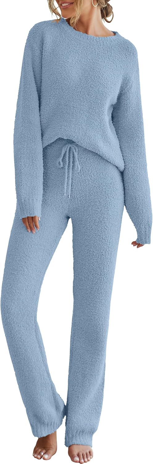 Cozy Fleece Pajama Sets for Women - Perfect Fall Lounge Wear