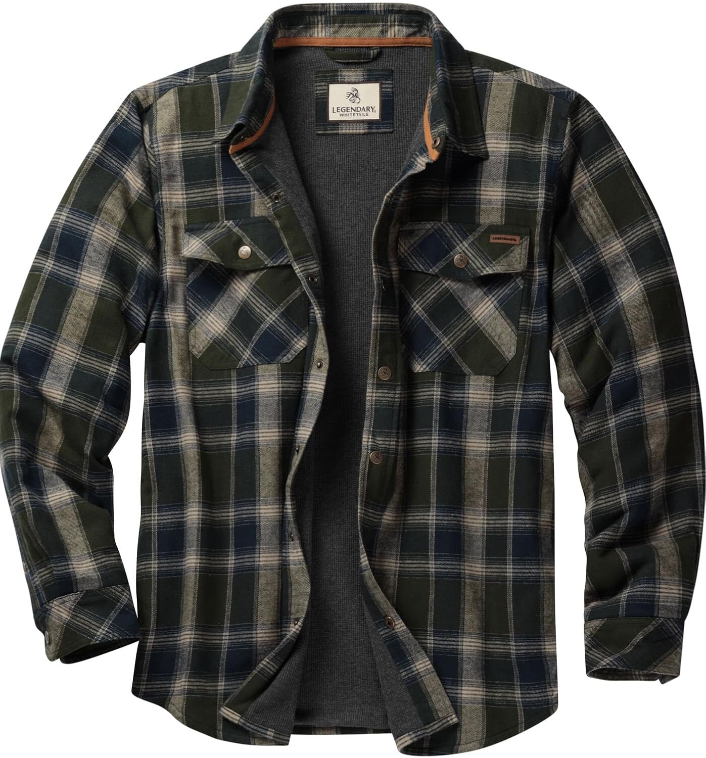 Legendary Whitetails Men's Thermal Lined Shirt Jacket for Comfort