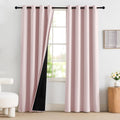 NICETOWN Pink Blackout Curtains for Girls Bedroom, 84 in Long