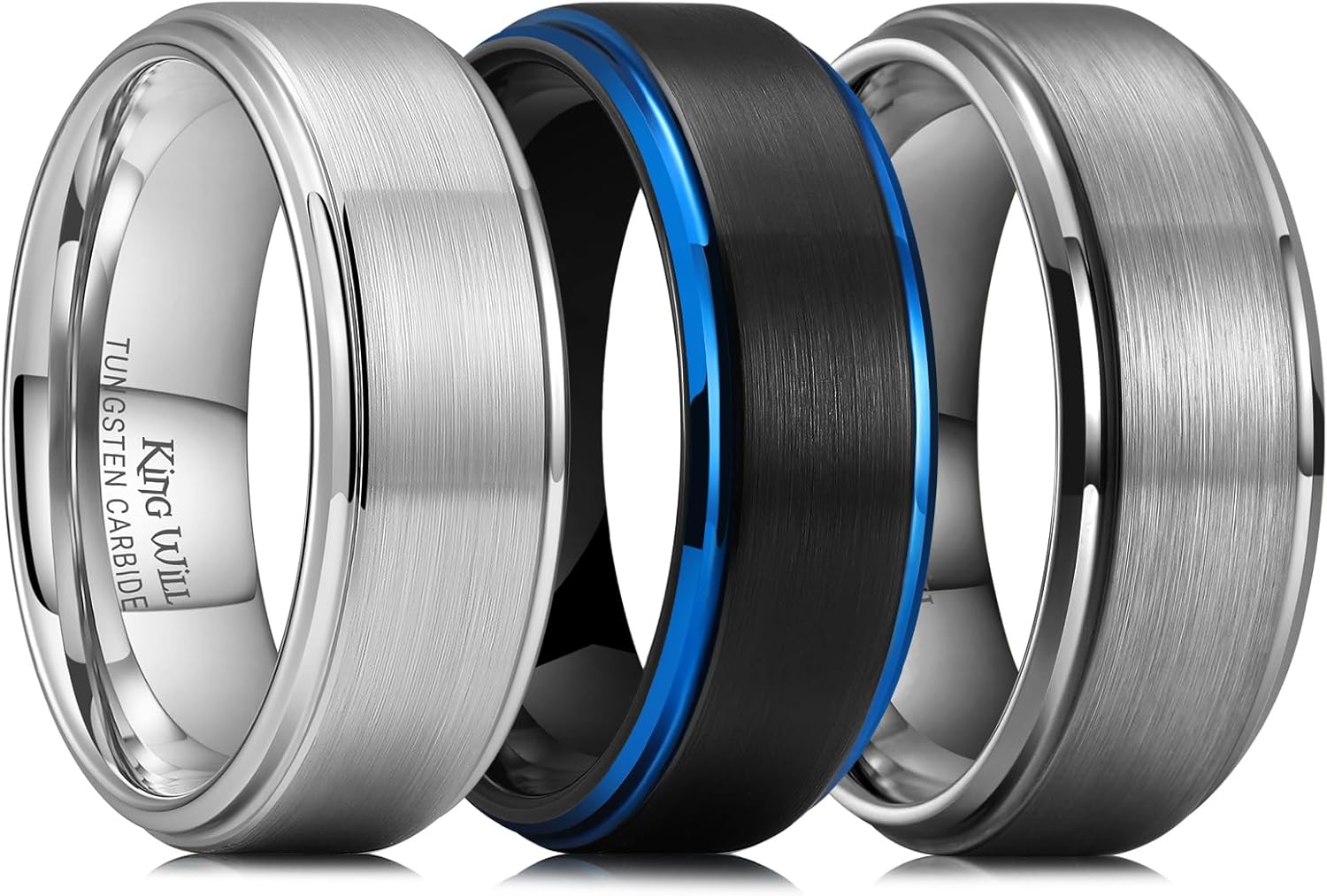 Classic Tungsten Wedding Band for Men - Comfort Fit Design