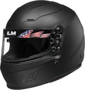 ILM Snell SA2020 Full Face Racing Helmet 760 Matte Black XL - Track