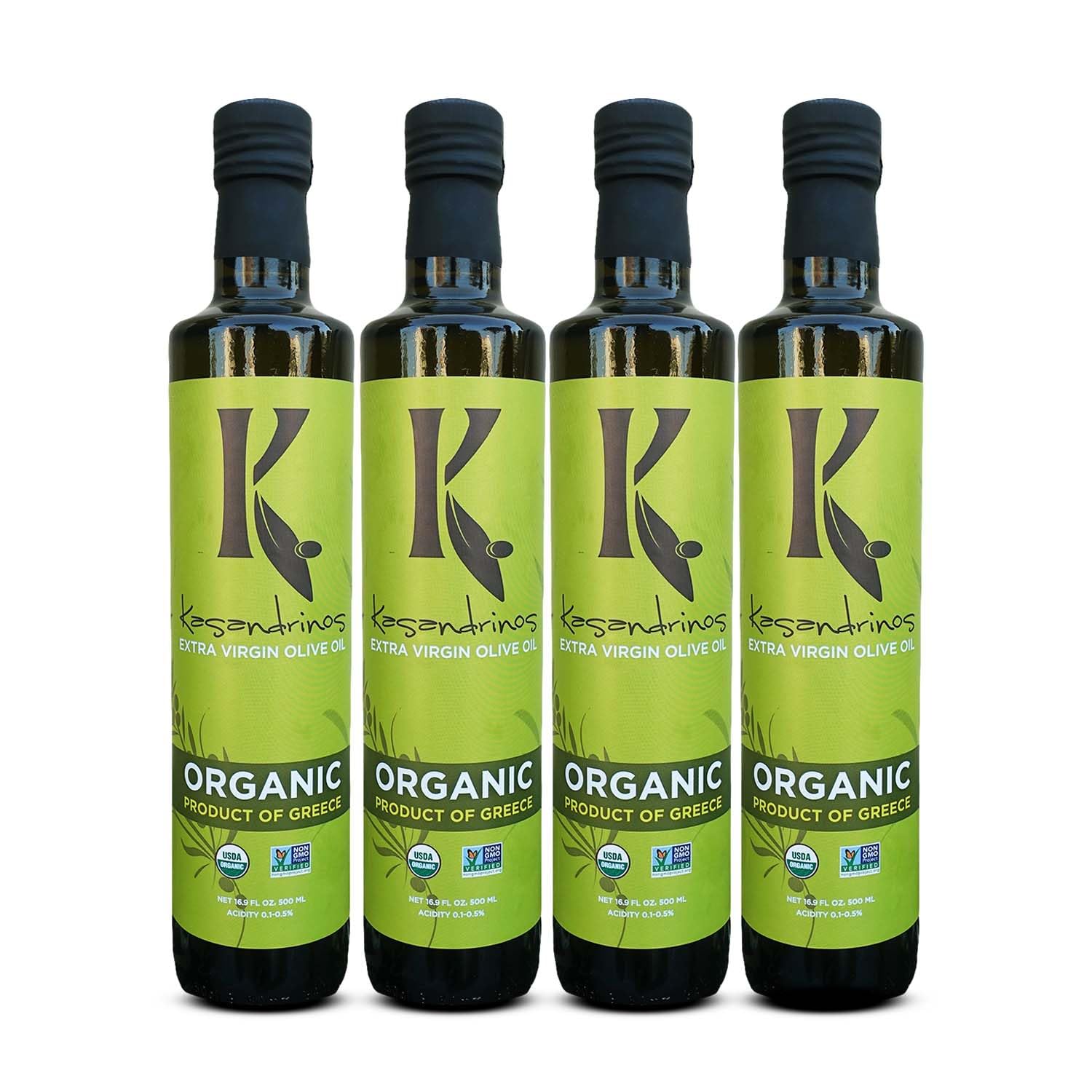 Kasandrinos Organic Extra Virgin Olive Oil - Polyphenol Rich Flavor