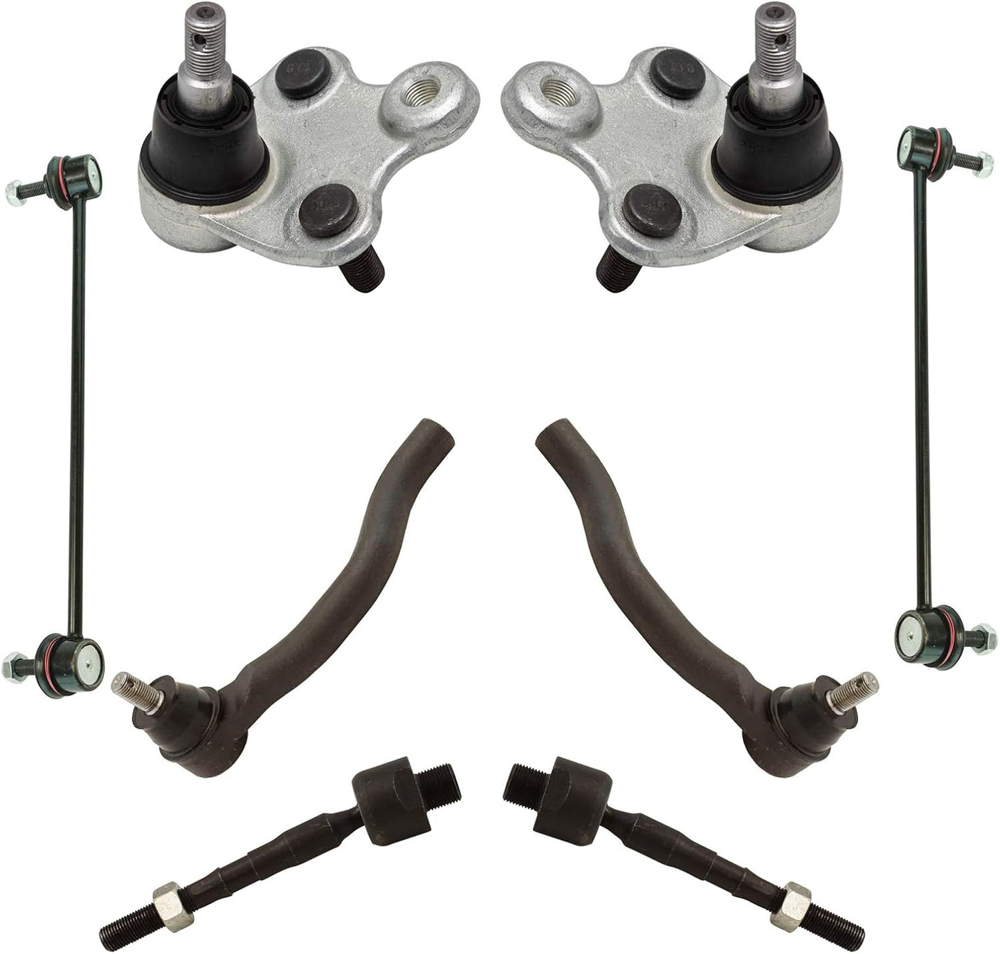 TRQ Front Steering & Suspension Kit for Acura ILX and Honda Civic