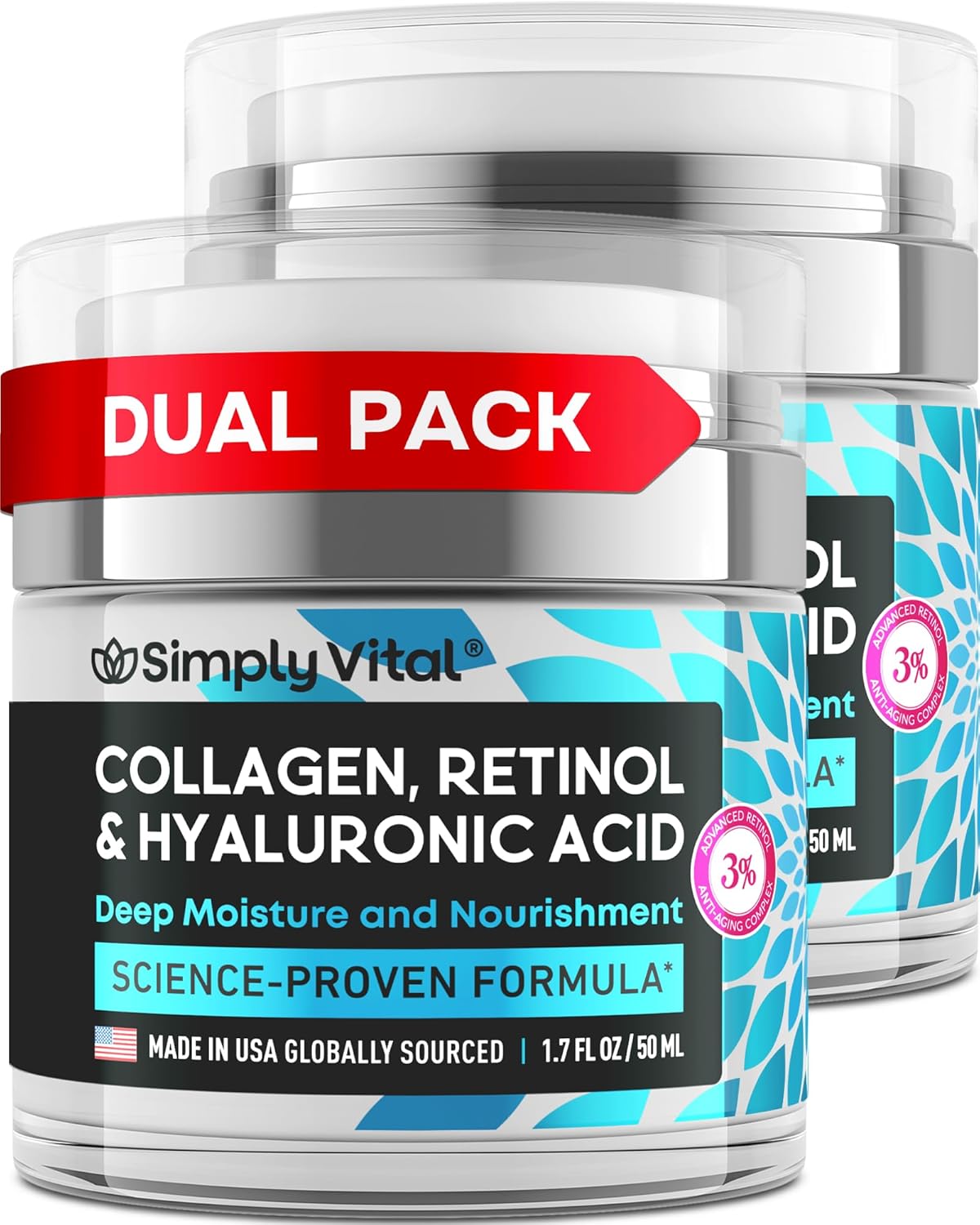 SimplyVital Anti-Aging Collagen Retinol Cream for Youthful Skin