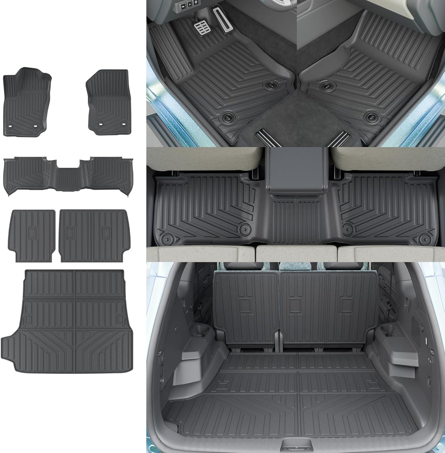 Rongtaod Floor Mats for 2025 Toyota 4Runner 5 Seater Gas Models