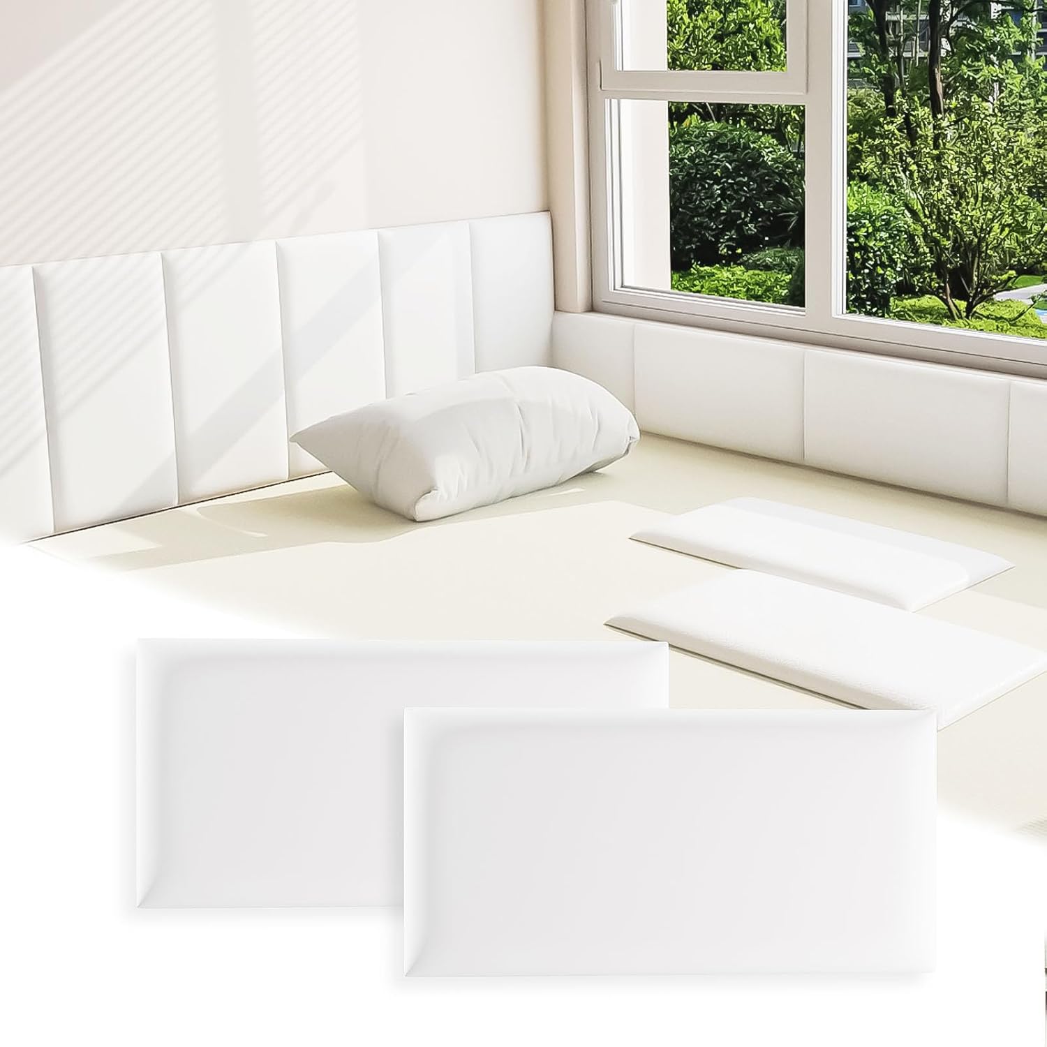 3D Anti-Collision Wall Padding for Kids - Peel and Stick Panels