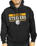 NFL Steelers Hooded Sweatshirt - Charcoal Gameday Comfort