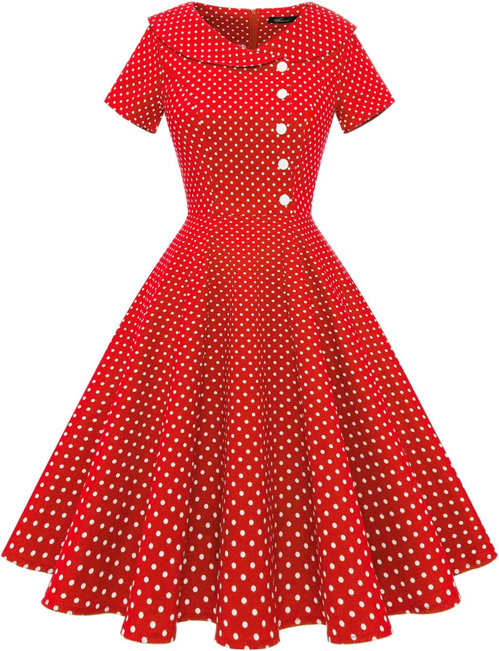 Wedtrend Women's 1950s Vintage Audrey Hepburn Style Dress