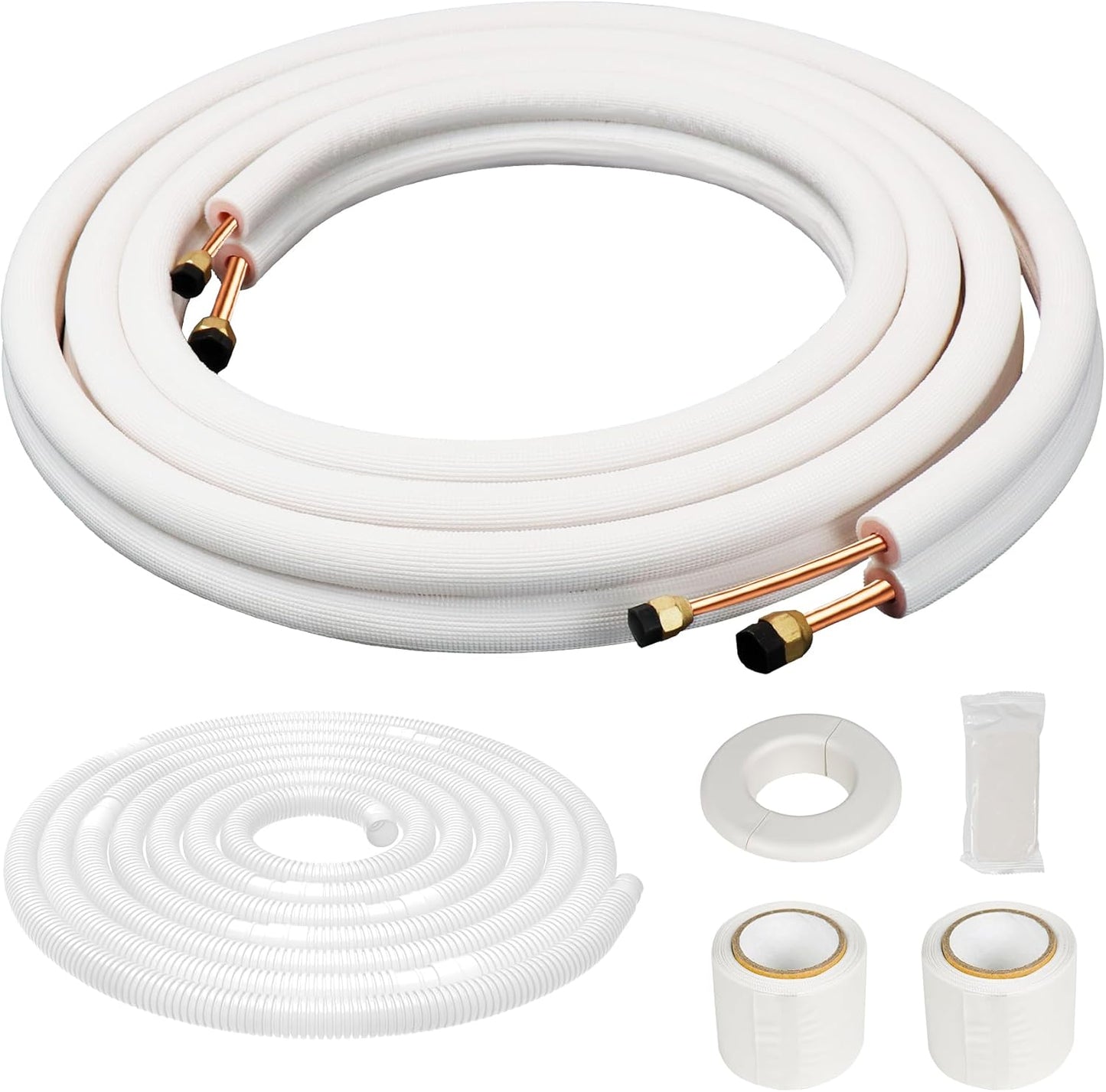 Flamorrow 33Ft. Dual Copper/Aluminum Line Set for Efficient HVAC