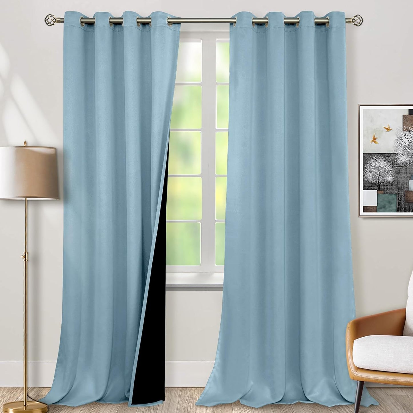 BGment Blackout Curtains 95 Inches Long for Living Room