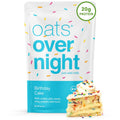 Oats Overnight Birthday Cake Overnight Oats - 20g Protein, Ready Night