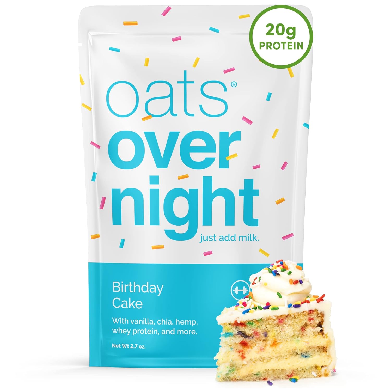 Oats Overnight Birthday Cake - Protein-Packed Breakfast Option