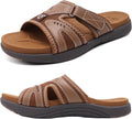 Mens Sport Recovery Slides for Men - Cushioned Orthotic Sandals