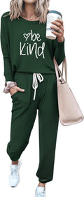 PRETTYGARDEN Women's Cozy 2-Piece Lounge Set for Travel and Relaxation