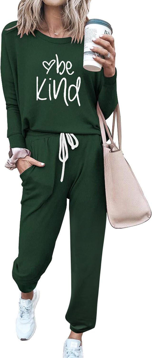 PRETTYGARDEN Women Fall 2 Piece Lounge Outfit for Comfort