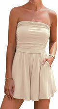 Summer Womens Strapless Romper 2025 - Lightweight Beach Jumpsuit