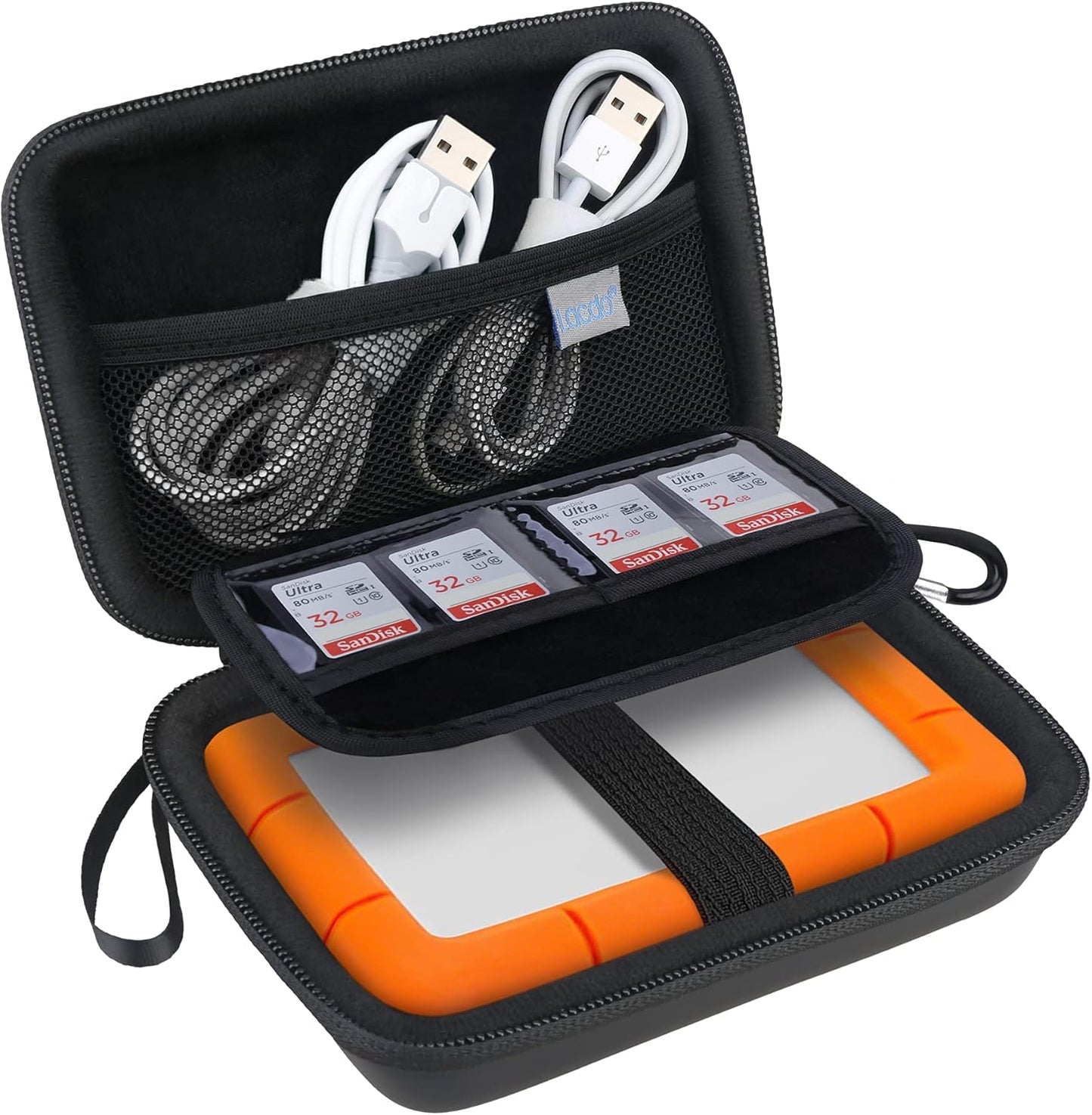 Shockproof Travel Case for LaCie Rugged Drives