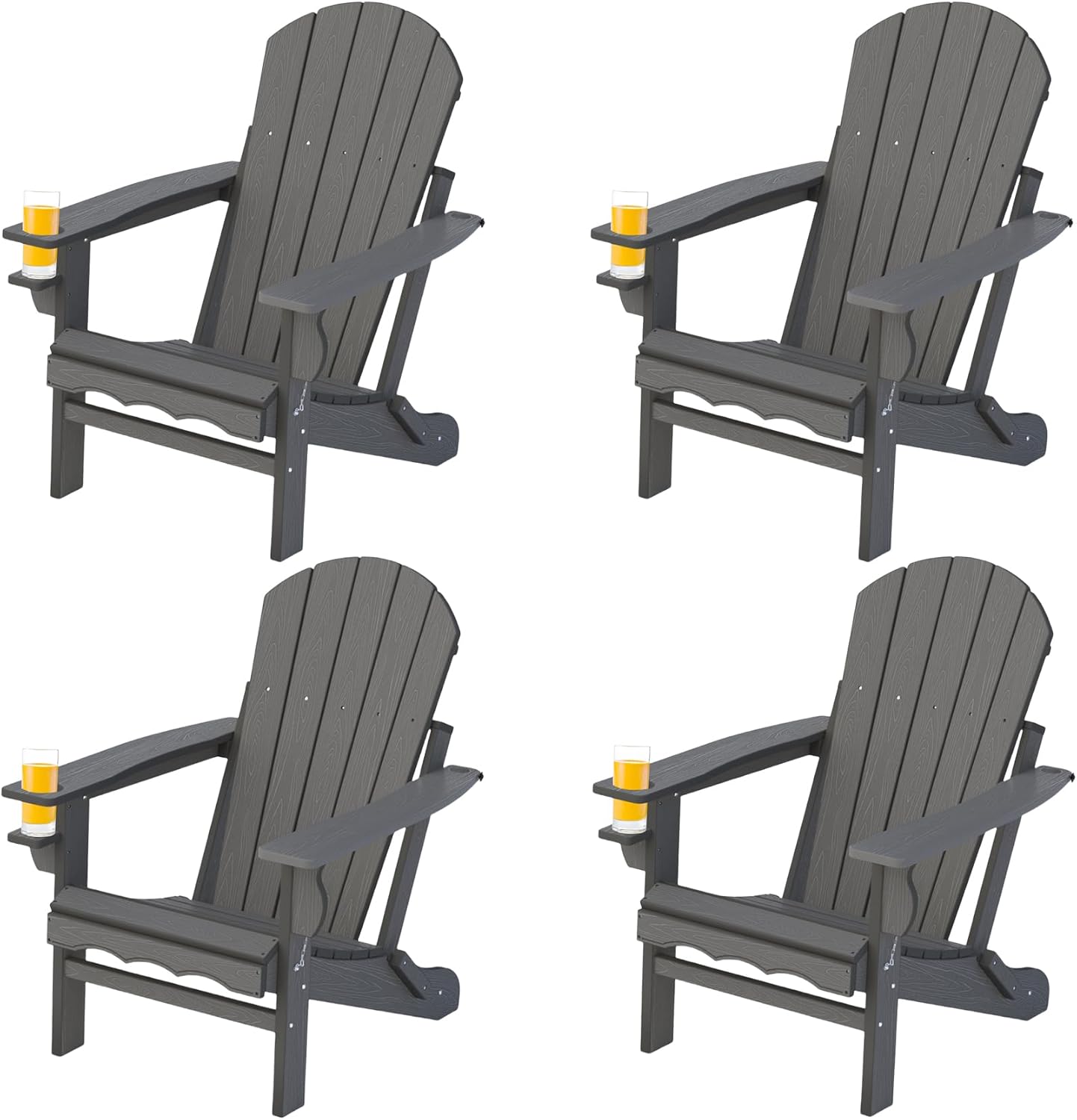 Folding Adirondack Chairs Set of 4 for Ultimate Comfort