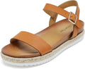 DREAM PAIRS Womens Open Toe Ankle Strap Espadrille (Style 47TY)